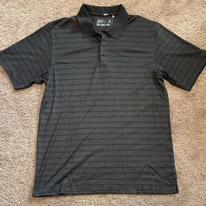 Cutter & Buck Dark Gray Striped Polo Shirt